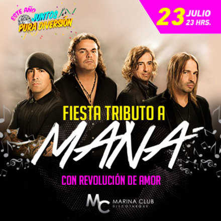 Fiesta Tributo a Maná con Revolución de Amor