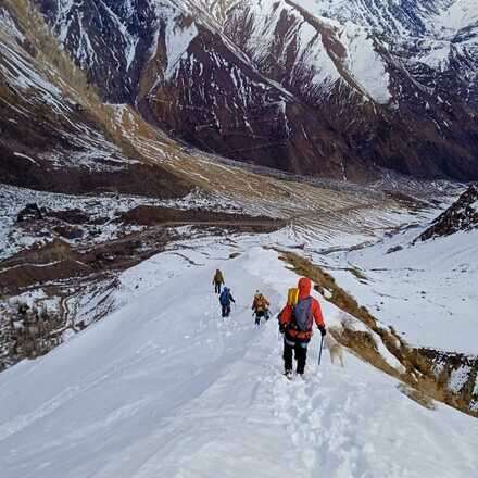 Tramo práctico Montañismo Invernal septiembre 2023