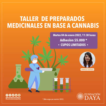 Taller de Preparados Medicinales en Base a Cannabis 4 enero 2022