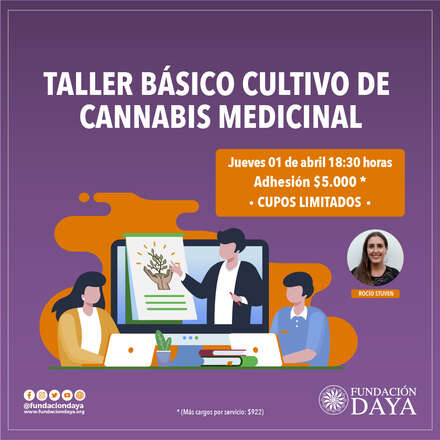 Taller Básico de Cultivo de Cannabis Medicinal 1 abril 2021