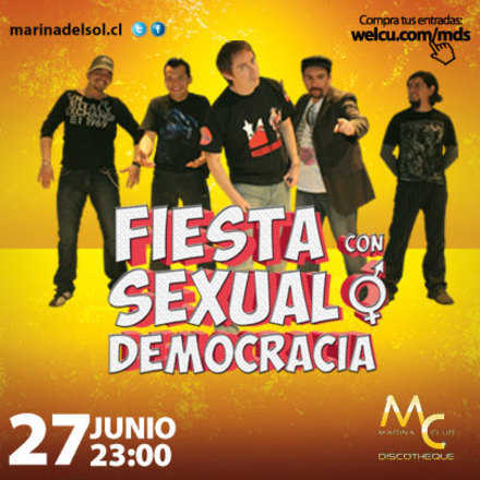 Fiesta con Sexual Democracia