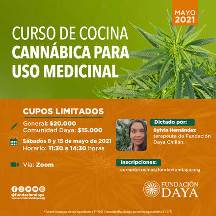 Curso de Cocina Cannábica para Uso Medicinal - Mayo 2021