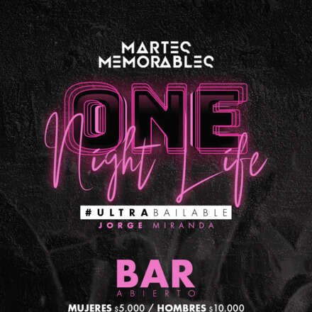 #MARTESMEMORABLES/ 08/11/22 / PISTA ULTRABAILABLE JORGE MIRANDA / LISTA DCTO EMBAJADORES