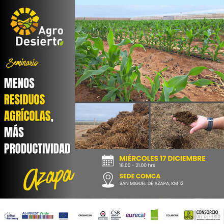 Menos residuos agrícolas, más productividad 