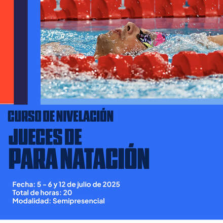 Curso de Iniciación de Jueces de Para natación
