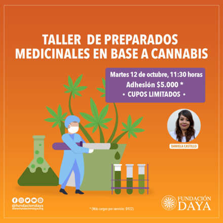 Taller de Preparados Medicinales en Base a Cannabis 12 octubre 2021