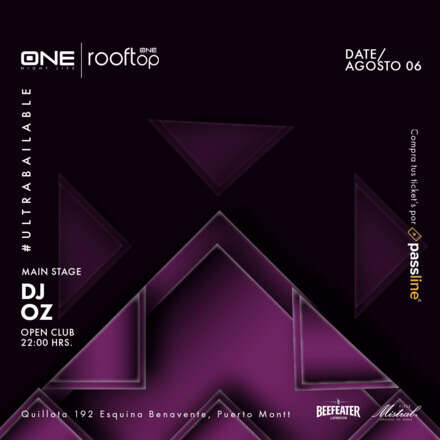 SABADO 06 AGOSTO - CLUB ONE NIGHTLIFE - 2 PISTAS DE BAILE - ULTRABAILABLE - ROOFTOP 