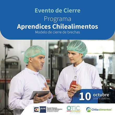 Cierre del estudio de Aprendices en la industria alimentaria