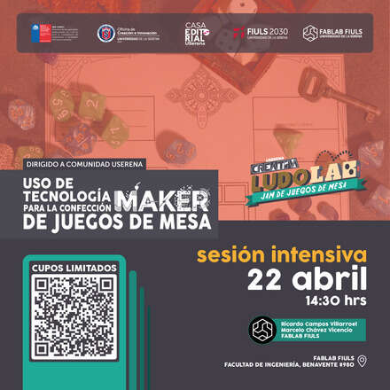 Taller LUDOLAB: Uso de Tecnologías Maker para la Confección de Juegos de Mesa - 29 abr 2026