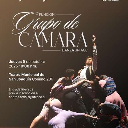 Función Grupo de Cámara Danza UNIACC Teatro San Joaquín