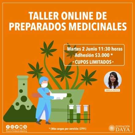 Taller de Preparados Medicinales en Base a Cannabis 2 junio