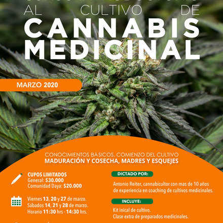 Curso Introductorio al Cultivo de Cannabis Medicinal Marzo 2020