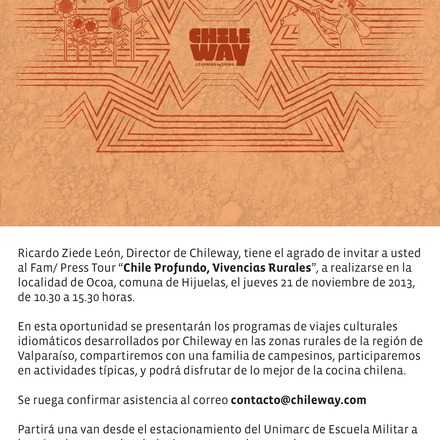 FAM/ PRESS tour “Chile Profundo, Vivencias Rurales”