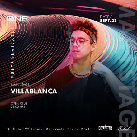 SÁBADO 23 / CLUBONENIGHTLIFE / DOS PISTAS DE BAILE / PISTA DE BAILE DJ VILLABLANCA / AZOTEA ELECTRÓNICA SEBA ARRIAGADA / LISTA EMBAJADORES DCTO / HOMBRES + 23 / MUJERES + 21 