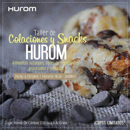 Taller Hurom Snacks y Colaciones 6 Octubre