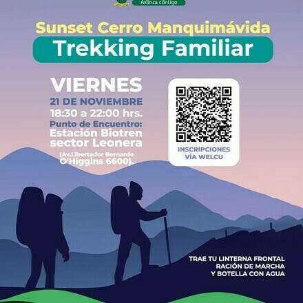 SUNSET CERRO MANQUIMAVIDA - TREKKING FAMILIAR