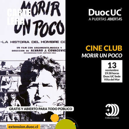 Cine Club - Morir un Poco 