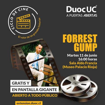 Ciclo de Cine - Forrest Gump - Sala Aldo Francia