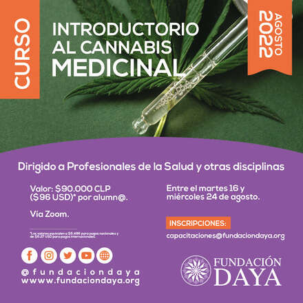 Curso Introductorio al Cannabis Medicinal dirigido a Médicos y Profesionales de la Salud - agosto 2022