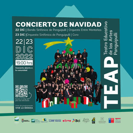 Conciertos de Navidad: Banda Sinfónica Ecos de Panguipulli y Orquesta Entremontañas