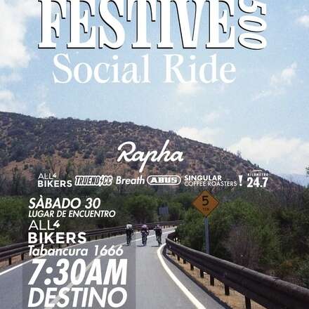 Social Ride Rapha Festive 500 x All4Bikers | Breath | Trueno | Singular Coffee Roasters