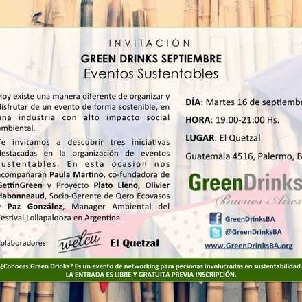 Green Drinks Buenos Aires / Eventos Sustentables