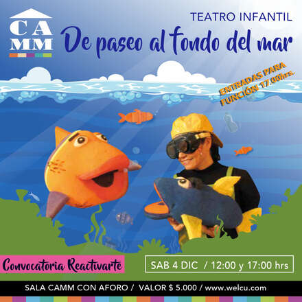 Teatro Infantil/DE PASEO AL FONDO DEL MAR.17hrs.