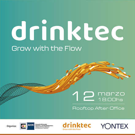 Evento de lanzamiento de la feria drinktec 2025