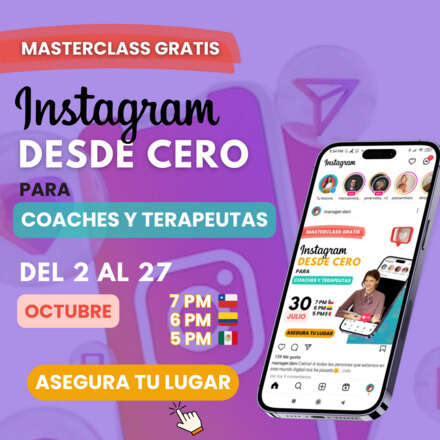 Curso online: "Instagram desde cero para Coaches y Terapeutas"