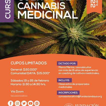 Curso de Cultivo de Cannabis Medicinal febrero 2022