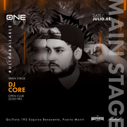 SABADO 01/07 / CLUB ONE NIGTHLIFE / DOS PISTAS DE BAILE / PISTA DE BAILE DJ CORE / AZOTEA ELECTRONICA MEECØPH ØNE + WARM UP: MOONSHINE / LISTA DCTO EMBAJADORES / HOMBRES + 23 / MUJERES +21 