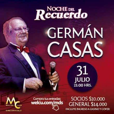 Noche del Recuerdo con Germán Casas