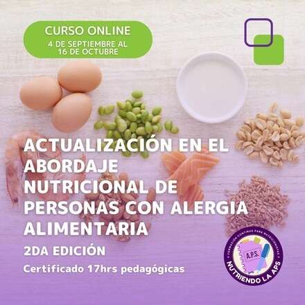 Actualización en el abordaje nutricional de personas con Alergia Alimentaria 2da edicion