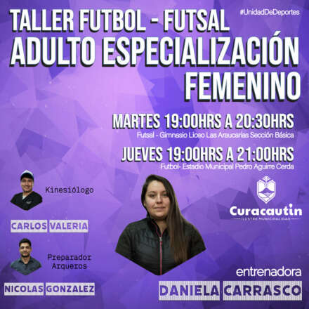 Taller de Futbol Femenino Especialización 