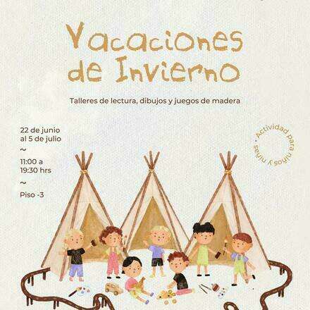 Vacaciones de invierno / Talleres de lectura, dibujos y juegos de madera junto a Tepu Juguetes 