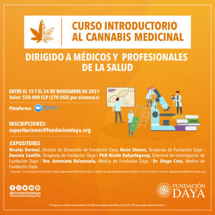 Curso Introductorio al Cannabis Medicinal dirigido a Médicos y Profesionales de la Salud - noviembre 2021