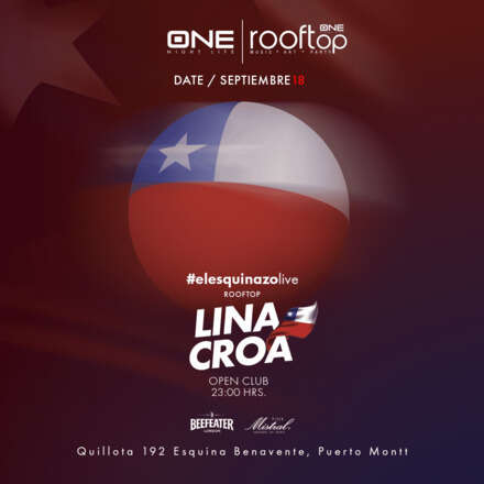 DOMINGO 18/09 / DOS PISTAS DE BAILE / ULTRABAILABLE CHK / ROOFTOP LINA CROS SPECIAL GUEST / HOMBRES + 23 / MUJERES + 21 