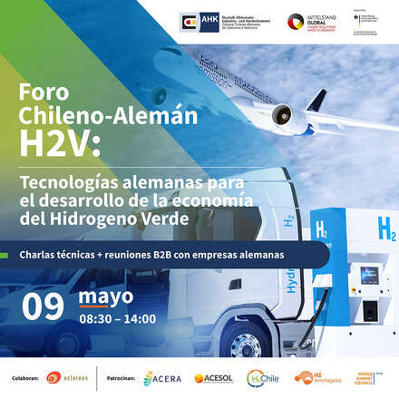 Foro Chileno-Alemán H2V: Tecnologías alemanas para el desarrollo de la economía del Hidrogeno Verde