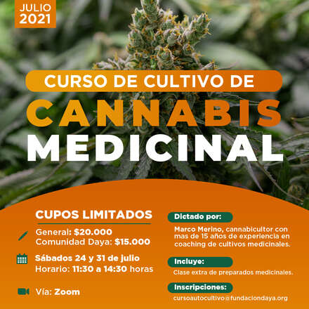 Curso de Cultivo de Cannabis Medicinal julio 2021