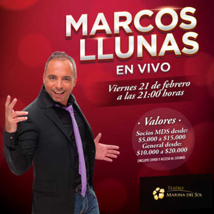 Marcos Llunas en vivo