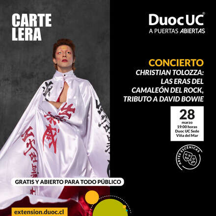 Christian Tolozza: Las eras del camaleón del rock, tributo a David Bowie 