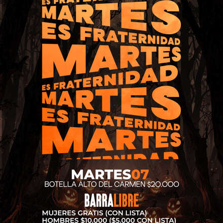 MARTES 07 OCTUBRE / TICKETS