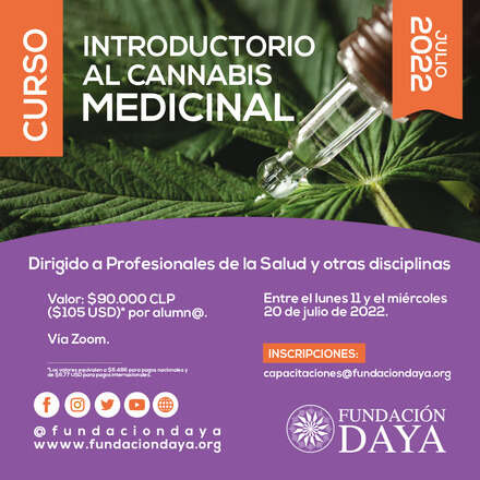 Curso Introductorio al Cannabis Medicinal dirigido a médicos y profesionales julio 2022
