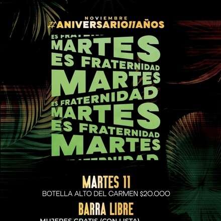 MARTES 11 NOVIEMBRE / TICKETS 