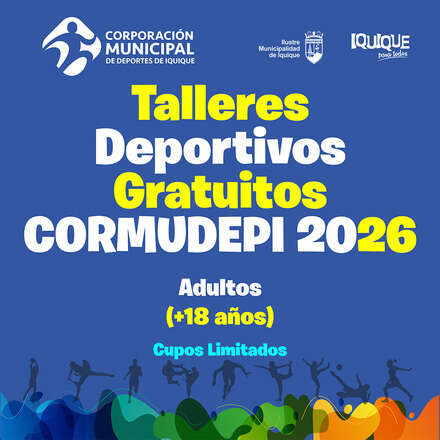 Talleres Deportivos Adultos CORMUDEPI 2026