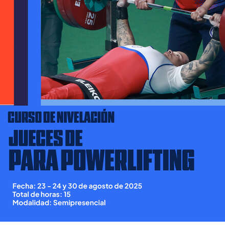 Curso de Iniciación de Jueces de Para powerlifting