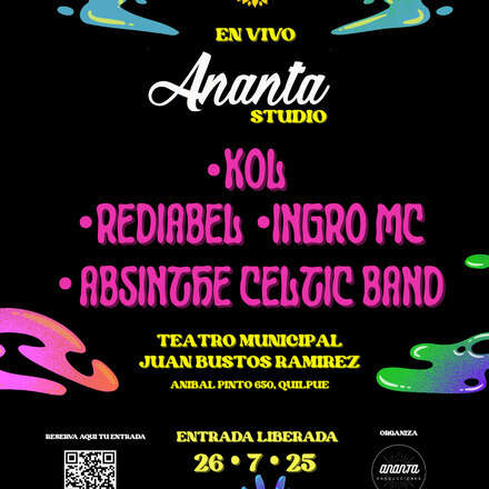 Ananta Studio EN VIVO - Kol, Rediabel, Ingro, Absinthe Celtic Band