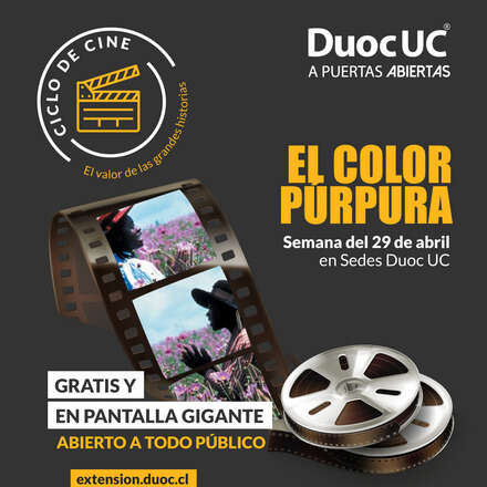 Ciclo de Cine - El Color Purpura+ conversatorio con Gonzalo Frías