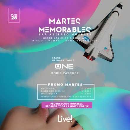 MARTES MEMORABLES 28 DE MAYO // ONEGROUP // DJ BORIS VASQUEZ 