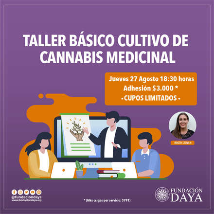 Taller Básico de Cultivo de Cannabis Medicinal 27 agosto